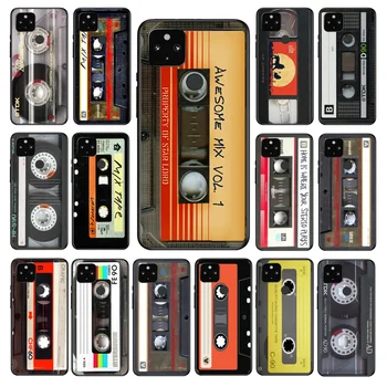 Original Retrô Fita Cassete Caso de Telefone para o Google Pixel 7 7Pro 6 Pro 6A 5A 4A 3A Pixel 4 XL 5 6 4 3 XL 3A 2 XL