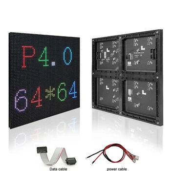 P4 interior 256x256mm Smd 64x64 cor completa do pixel RGB fase de aluguer vídeo parede LED de ecrã de visualização do módulo