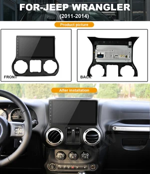 para Jeep-Wrangler 2011-2014 carro GPS de navegação de chefe de unidade auto-rádio DVD multimídia player FM BT, WIFI
