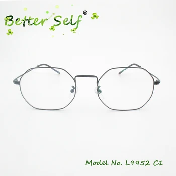 Prata Olho Armações De Óculos Para Mulheres Melhor Auto L9952 Homens Prescrição De Óculos Óculos De Metal Fino Miopia Óptico Óculos