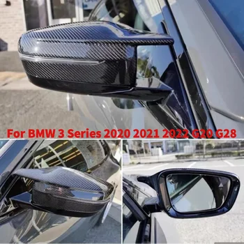 Preto brilhante, Para M3 Estilo Tampa da Série 3 da BMW 2020 2021 2022 G20 G28 de Fibra de Carbono M3 Olhar Espelho retrovisor Cap Acessórios do Carro