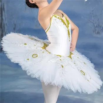 Profissional De Alta Qualidade, De Tamanho Personalizado Meninas White Swan Lake Ballet Tutu Fantasias