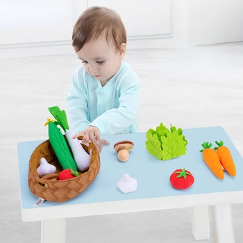 Quebra-cabeça Iluminação de Educação Precoce Mãe-criança Brinquedos Vegetal Conjunto de Jogar Casa de Brinquedos de Bebê Desenvolvimento Intelectual Brinquedos