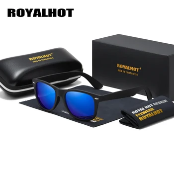 RoyalHot Homens Mulheres Polarizada Retro Praça Armação Óculos de sol de Condução de Óculos de Sol Tons Oculos masculino Masculino p10048