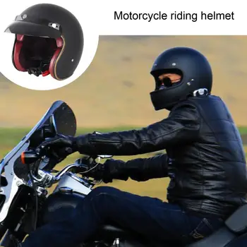 Scooter Capacetes de Rosto Aberto Forro de Camurça Retro Motocicleta Impressão Bola de Capacete para o Homem/Mulher Headwear de Moto Equipamentos