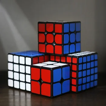 ShengShou Sengso 2x2 3x3 4X4 5x5 Magnético Cubo Mágico Quebra-cabeça Cubo de Brinquedos Inteligentes para o Treinamento do Cérebro - Preto