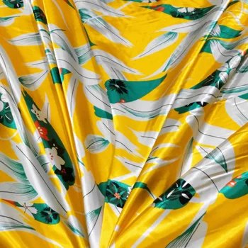 Tecido de cetim Suave Floral de Artesanato Sateen Tilda Lenço Forro de Seda Impressa de DIY de Costura Fita de Material