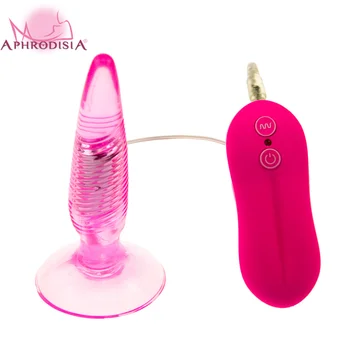 Twister Prazer Anal Poderosa Vibração Plug Anal, 10 Modo Impermeável Vibração Geléia Anal Vibrador Para Homens E Mulheres