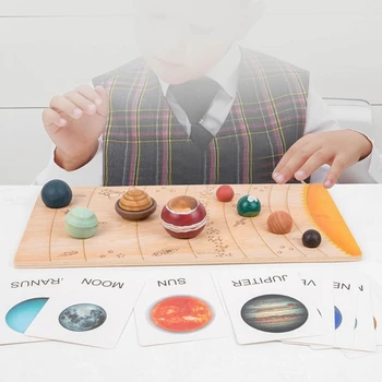 Universo de Aprendizagem do Jogo com 8 Planetas Emparelhamento Kit de Brinquedo Educativo para as Crianças Cosmos Aprendizagem do ambiente de Trabalho da Sala de Casa Ornamentos