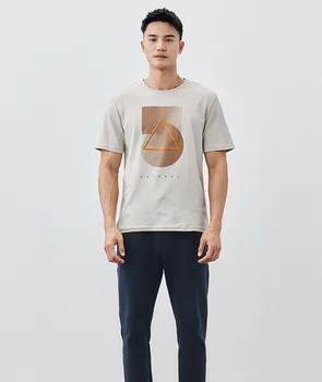 W3209 - Verão novos homens de camisa de manga curta T-shirt de moda norte-Americano, impresso em torno do pescoço T-shirt