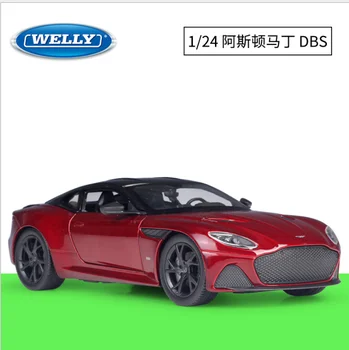 Welly1: 24 Aston Martin DBS superlaggera carro esporte de simulação de liga de modelo de carro brinquedo infantil presente de aniversário