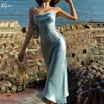 Xijun Sexy Azul Sereia Vestidos De Baile Sem Alças, Sem Encosto De Vestido De Festa Sem Mangas Vestido De Noite Plissado Vestes De Soirée Personalizar
