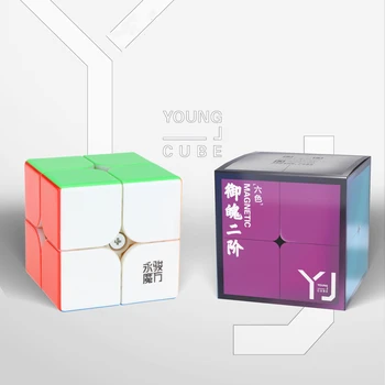 YongJun YuPo 2x2x2 M mini Quebra-cabeça Novo Yuxi 2x2 Magnético de Velocidade Suave Cubo Mágico Jogos Educacionais Para Crianças de Presente Brinquedos Adultos