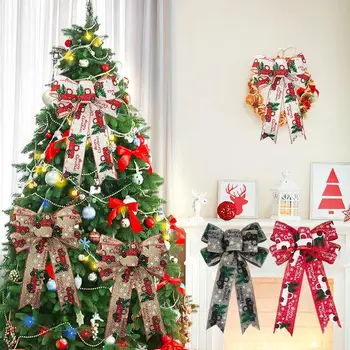 Árvore De Natal Topper Arco Árvore De Natal Arco Topper Decorações Com Cores Vivas, Macio, Durável Decorações De Natal Para Árvore